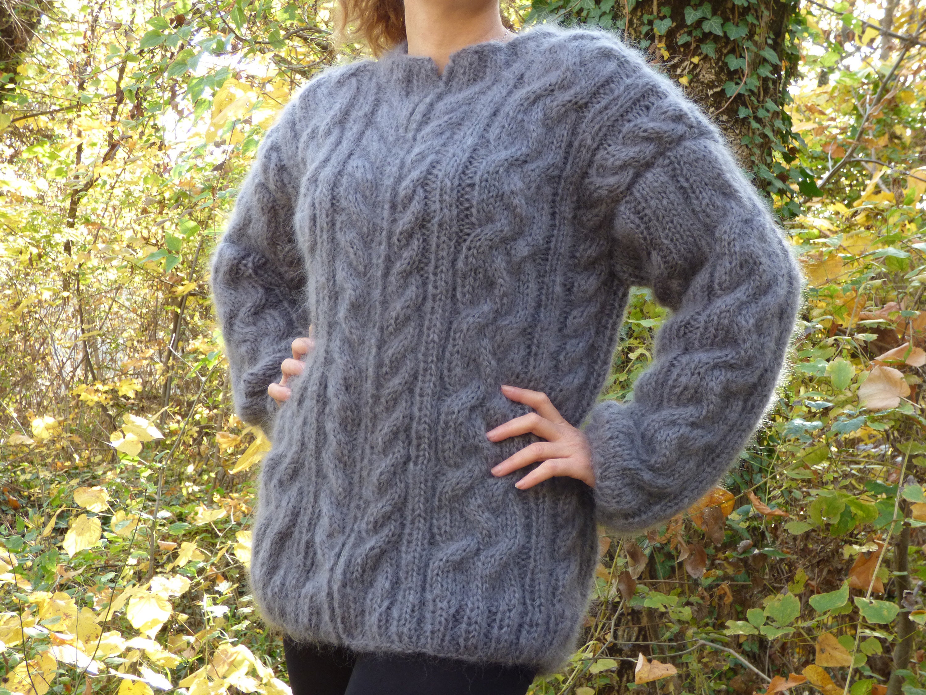 Mohair Cardigan Thick and Chunky,cable Hand Knit Sweater - Etsy Mohair Cardigan Thick and Chunky,cable Hand Knit Sweater - Etsy