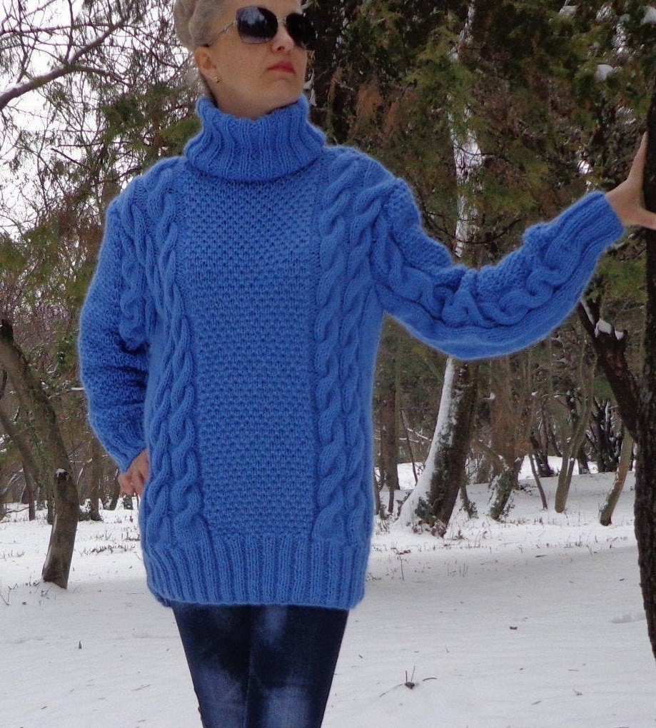 Dames Unisex Hand Gebreide Zachte Mohair Zwarte Turtlneck Jumper Trui Kleding Dameskleding Sweaters Pullovers 
