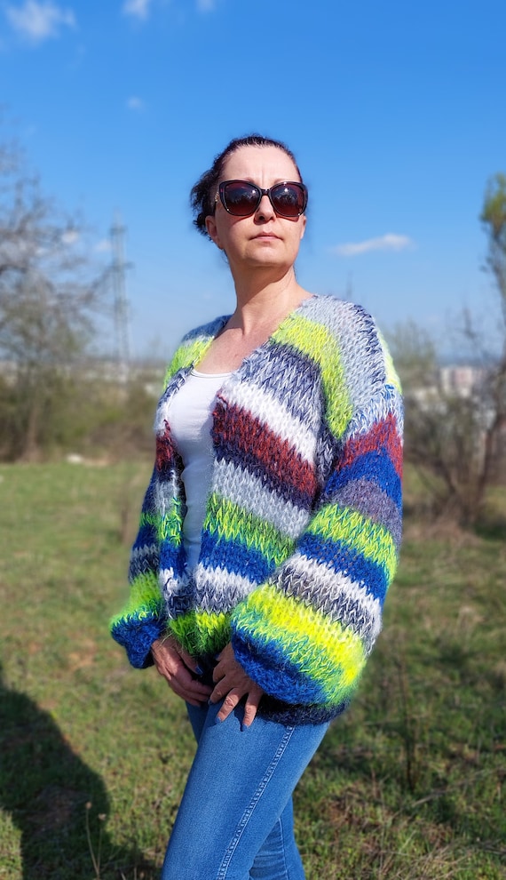 Colorful cardigan sweaters discount