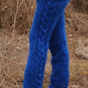 Mohair Sweater Turtleneck and Pantsthick Hand Knit Cable - Etsy