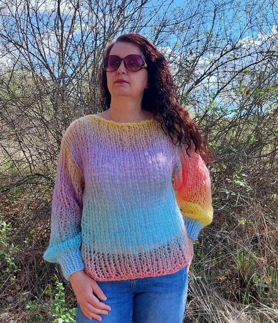 Mohair Closed Pullover Multicolor Dolce Gabbana Multicolor Mohair