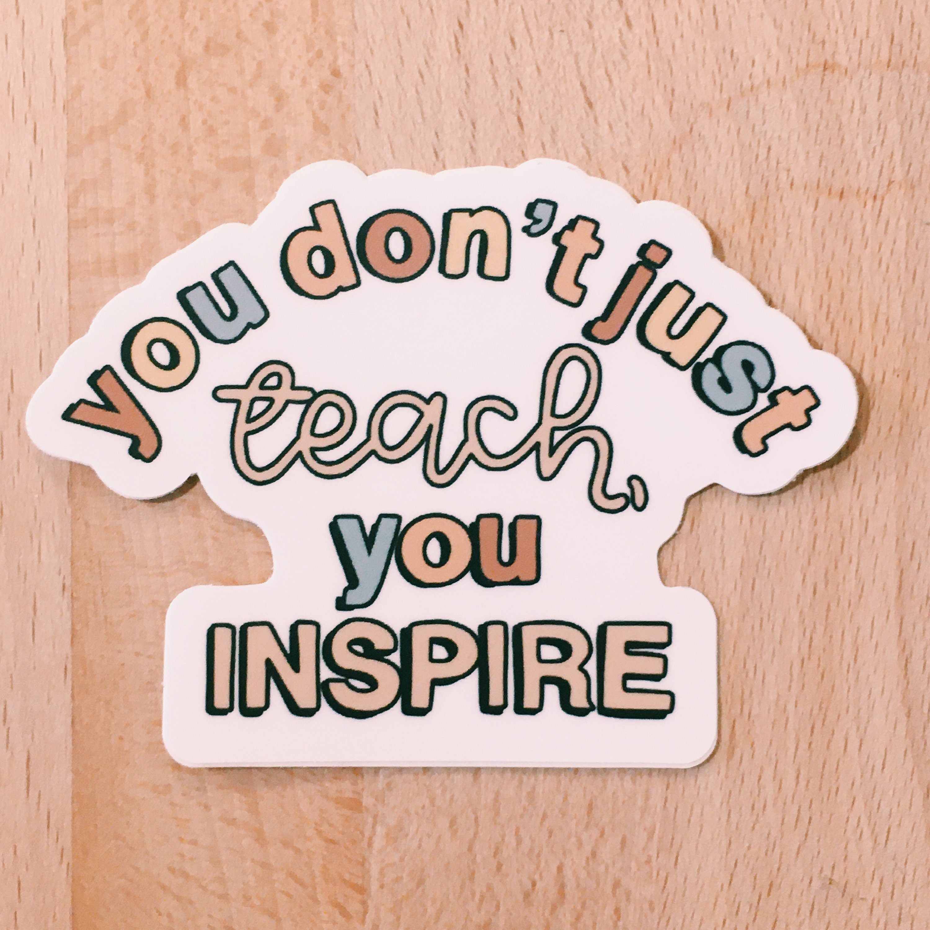 Teacher Appreciation Sticker Vinyl Die Cut Sticker Laptop Etsy