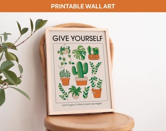 Room To Grow Art Print / Impresión digital retro / Descarga instantánea / Arte de pared imprimible de moda