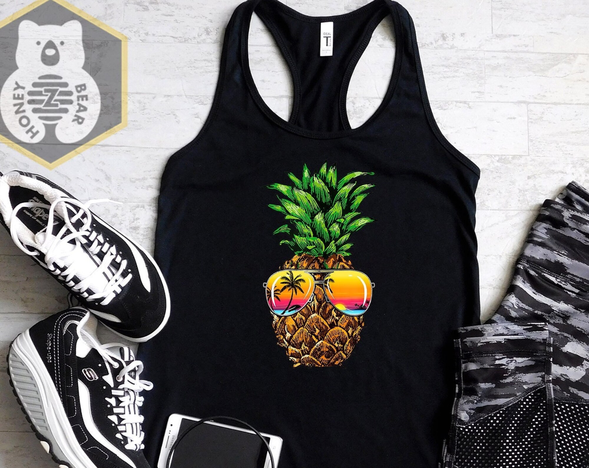 Sunglasses Pineapple Tank Top
