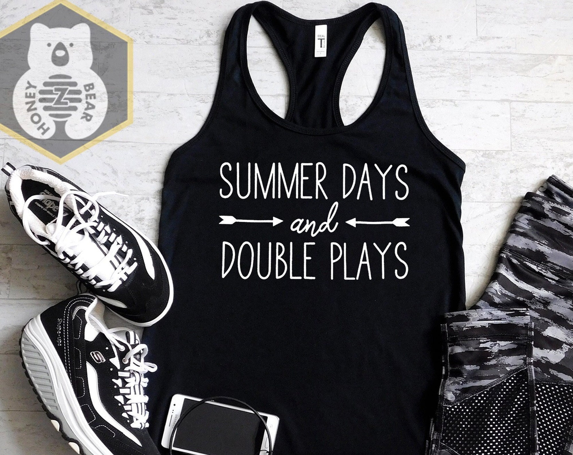Discover Baseball Summer Days and Double Plays Tank Top