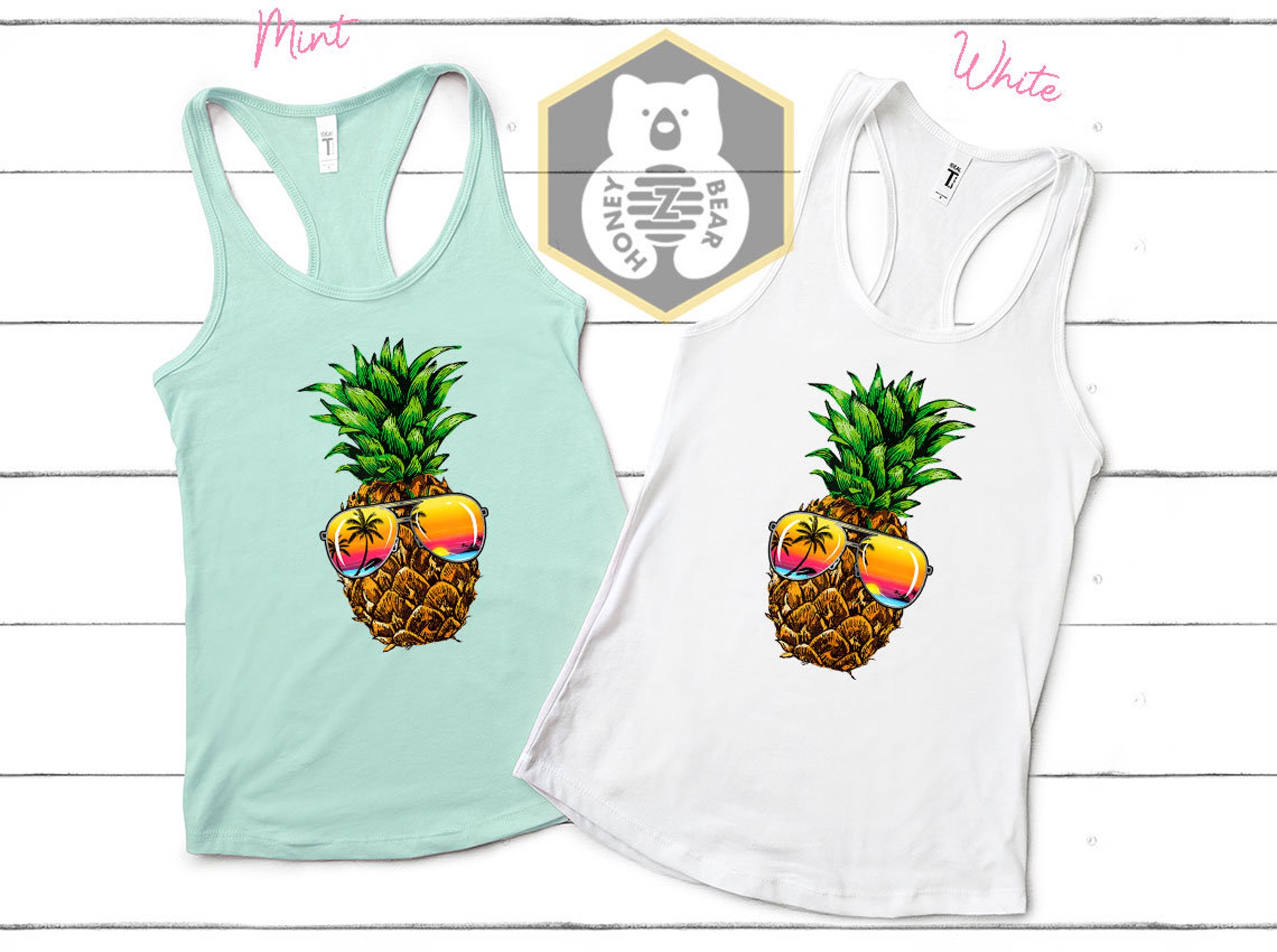 Sunglasses Pineapple Tank Top