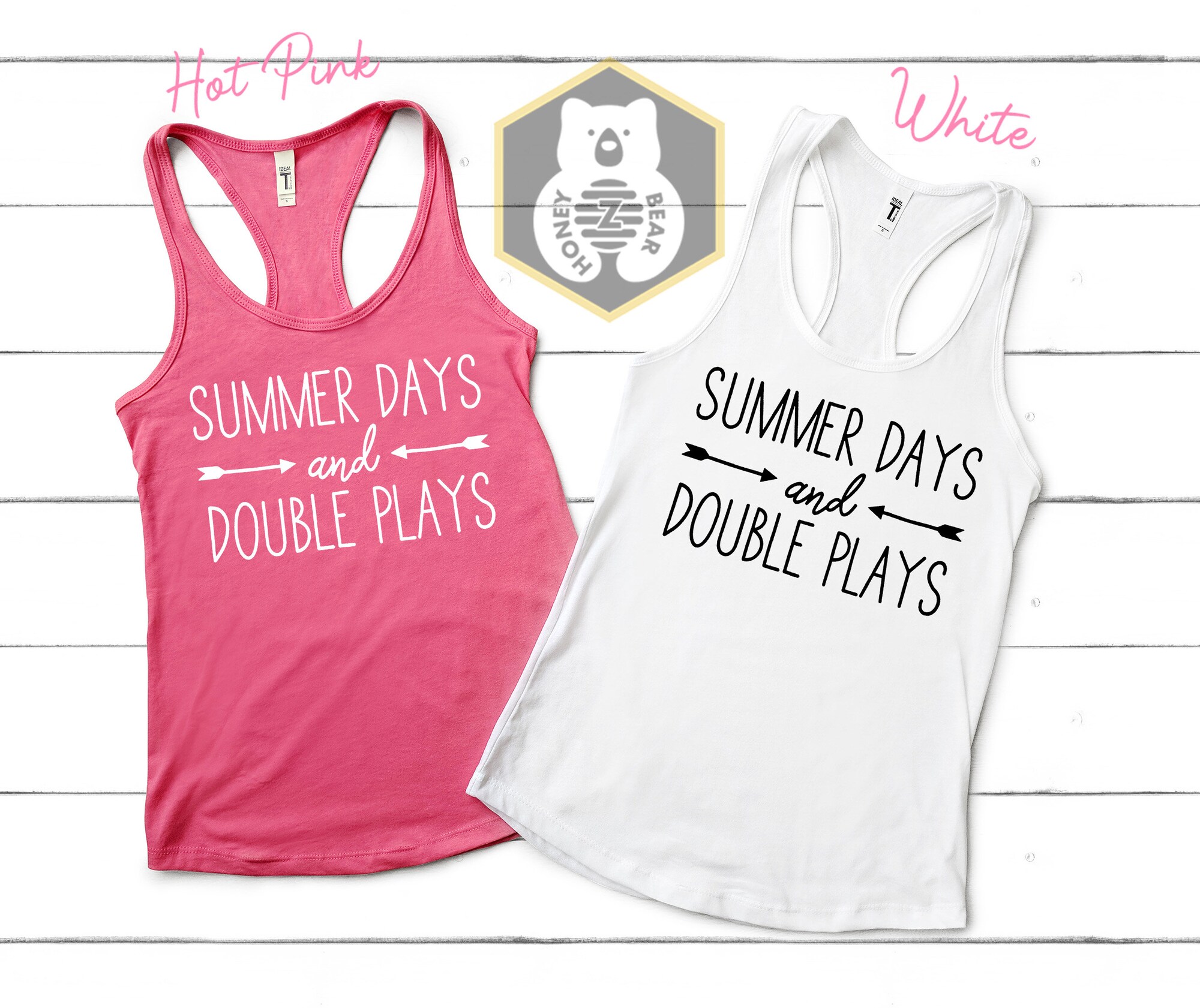 Baseball Summer Days and Double Plays Tank Top