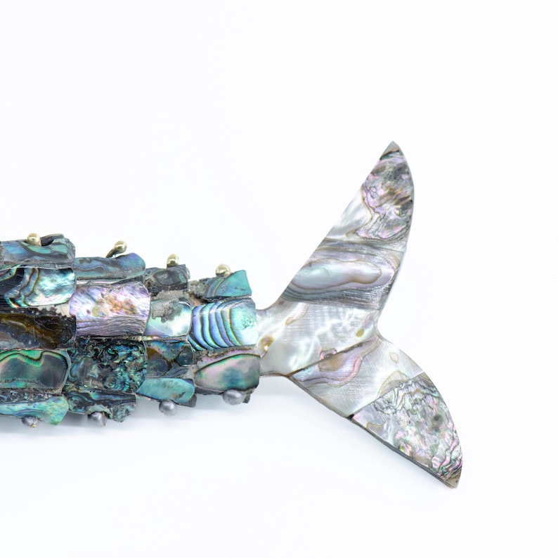 Lolo Mercadito Articulated Abalone Shell Fish Bottle Opener - Thumbnail 4