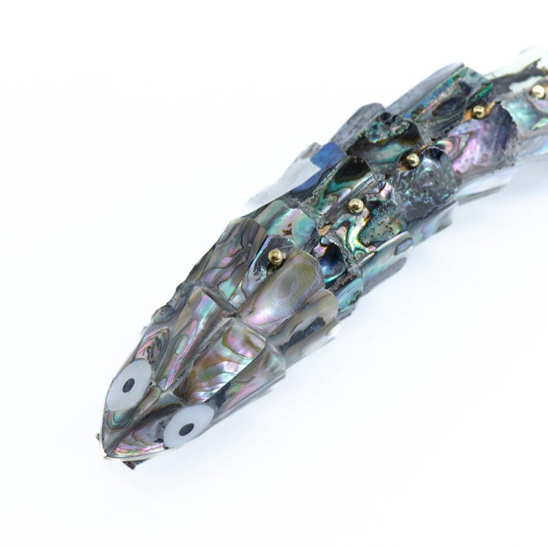 Lolo Mercadito Articulated Abalone Shell Fish Bottle Opener - Thumbnail 5