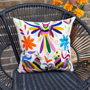 Otomí Hand-Embroidered Pillow Covers