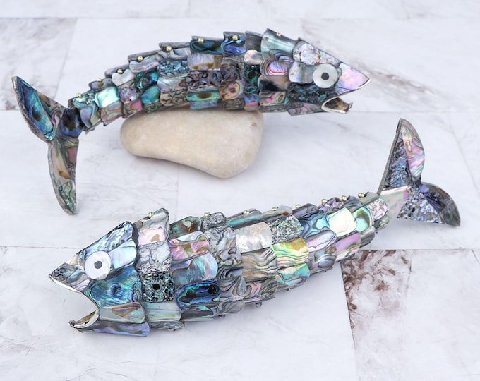 Articulated Abalone Shell Fish Bottle Opener