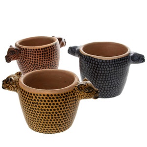 Jaguar Handcrafted Clay Salsa Bowl