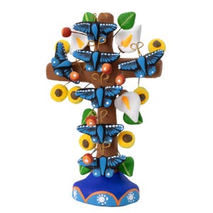 Tree of Life Clay Wall Cross