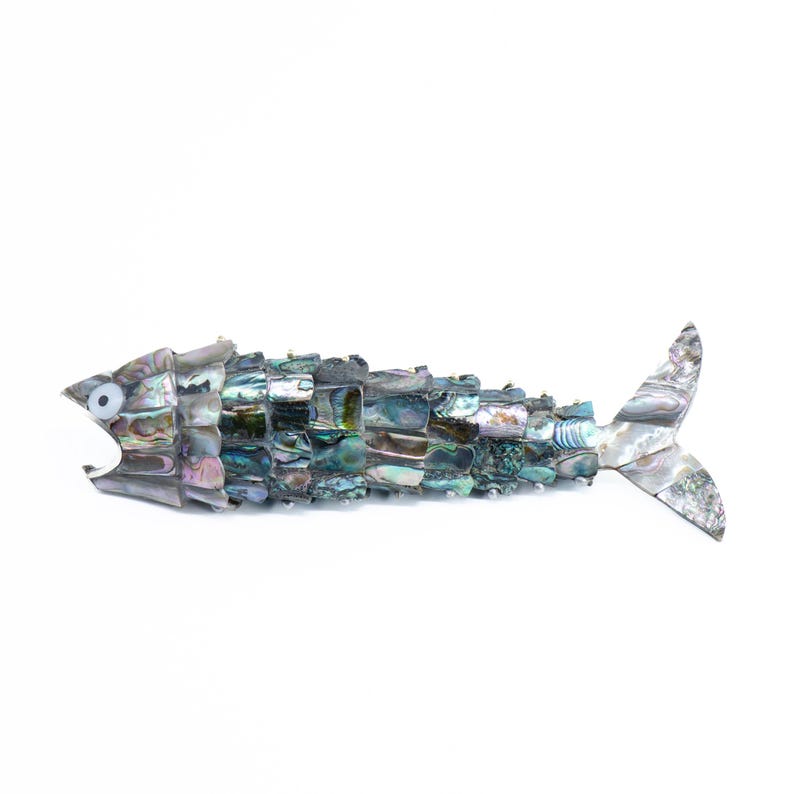 Lolo Mercadito Articulated Abalone Shell Fish Bottle Opener - Thumbnail 2