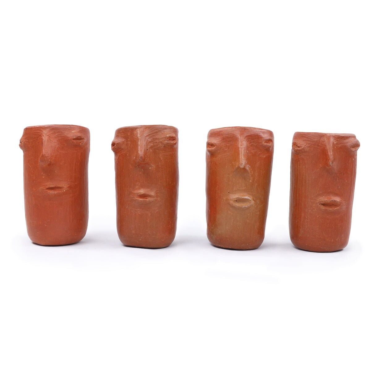 Red Clay Face Terracotta Tall Shot Glass - Etsy