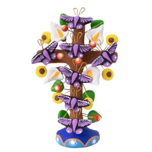 Tree of Life Clay Wall Cross
