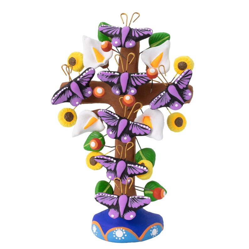 Tree of Life Clay Wall Cross