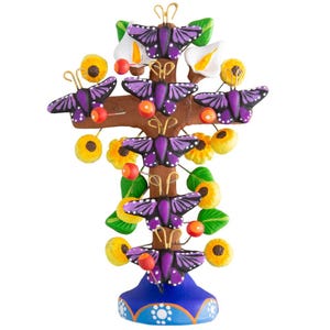 Tree of Life Clay Wall Cross