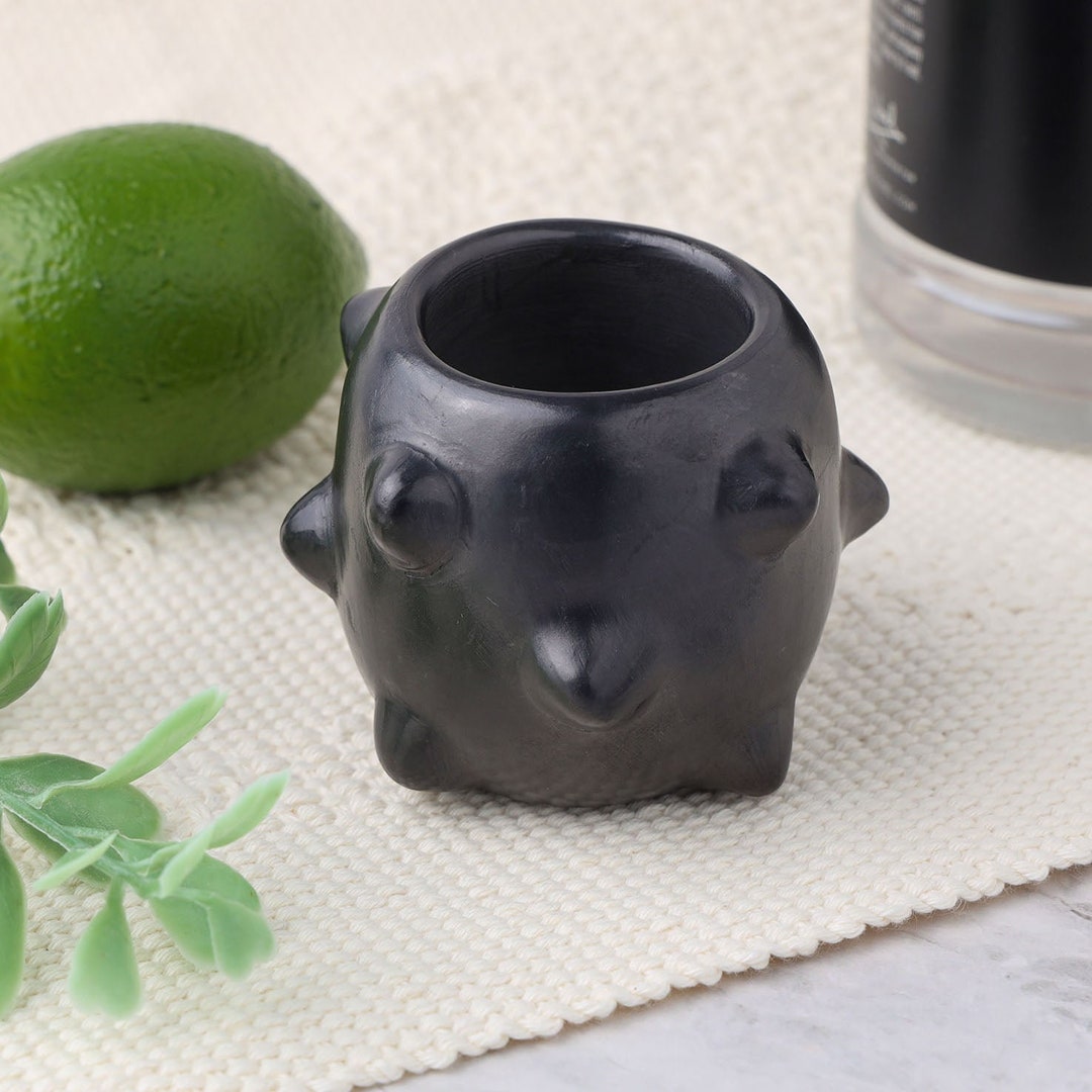 Pochote Barro Negro, Black Clay, Shot Glass Etsy