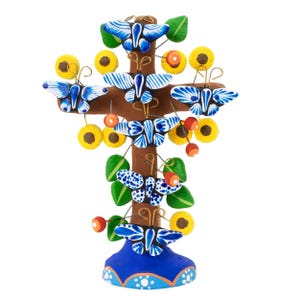 Tree of Life Clay Wall Cross