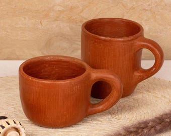Red Clay Terracotta Mug