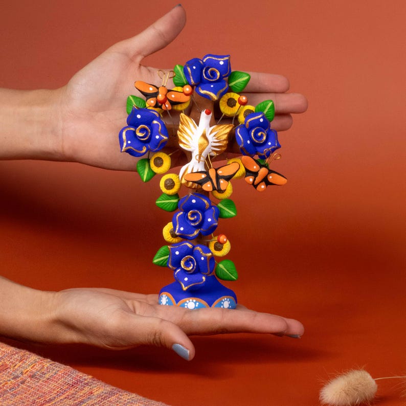 Tree of Life Clay Wall Cross