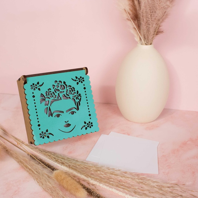 Papel Picado" Memo Note Holder Box