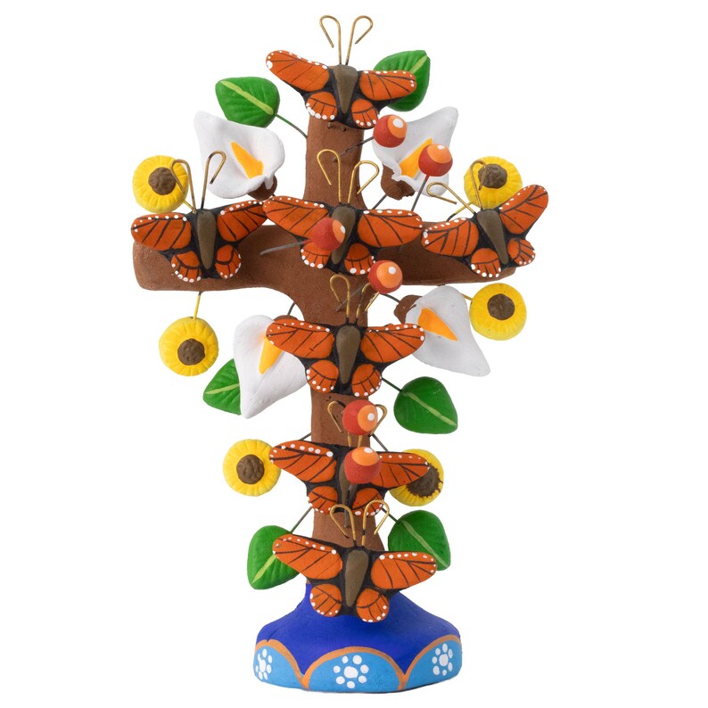 Tree of Life Clay Wall Cross