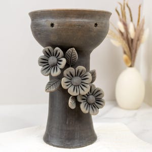 Atzompa Flower Clay Copalera, Incense Holder