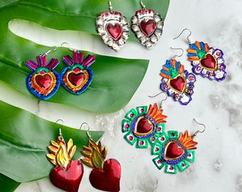 Corazón Milagro Mexican Earrings