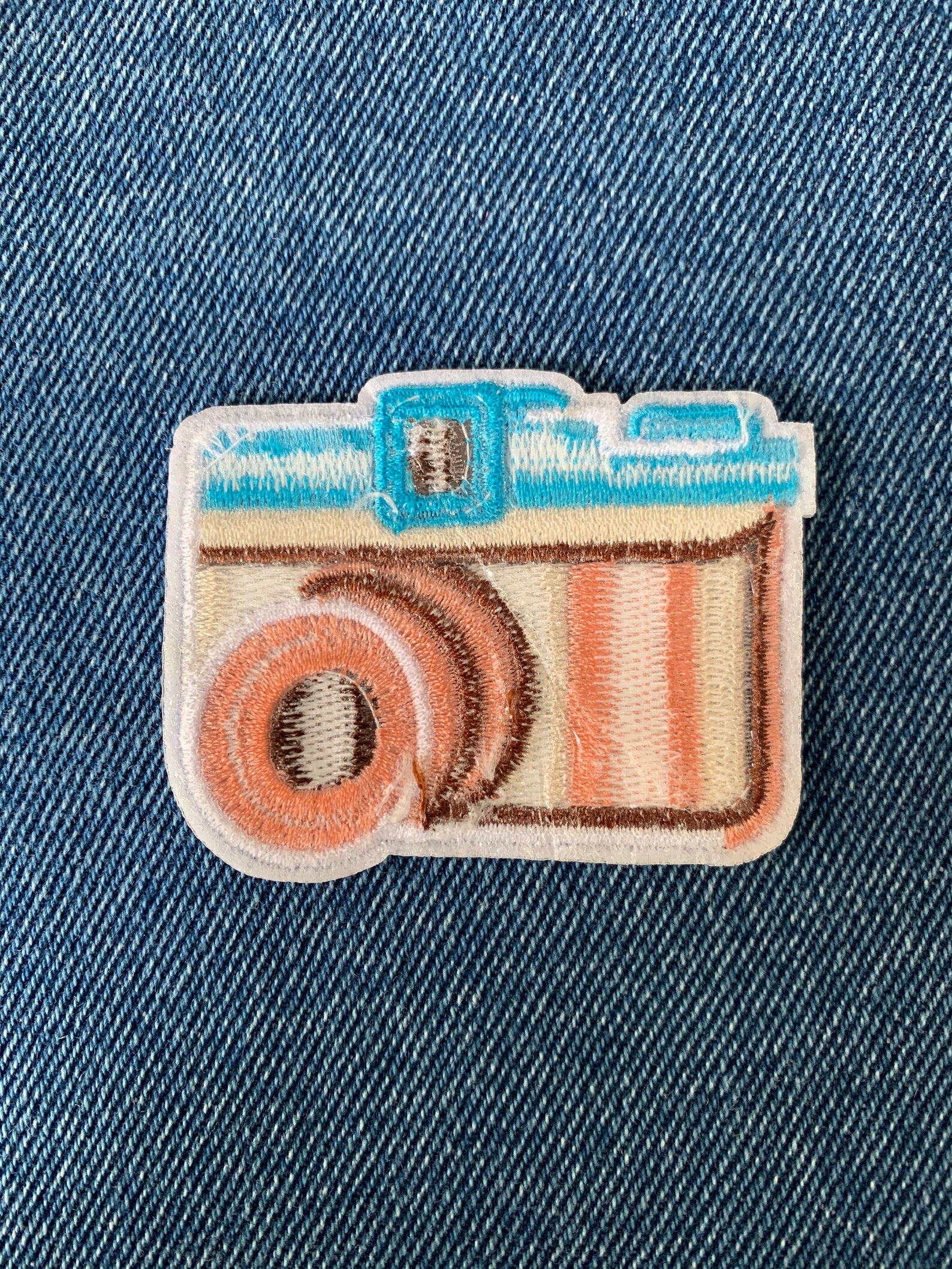 Decorative Camera inspired Embroidered Patch Etsy