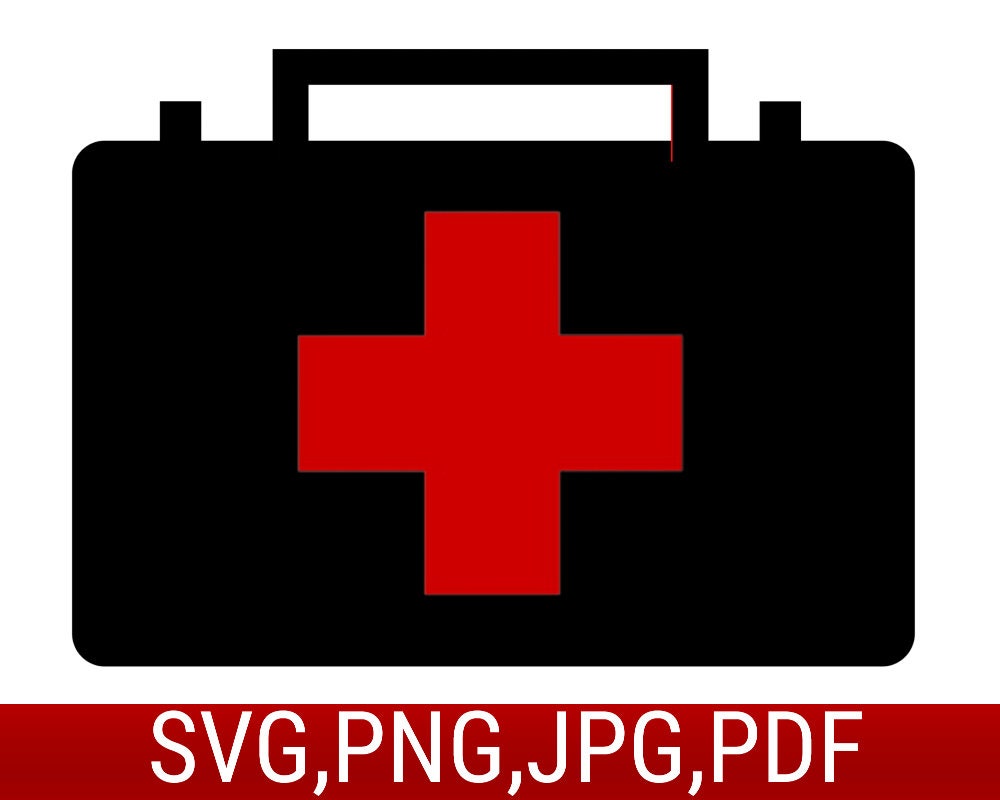 First Aid Box Svg Cut Files, Emergency Kit Medicine, First Aid Box