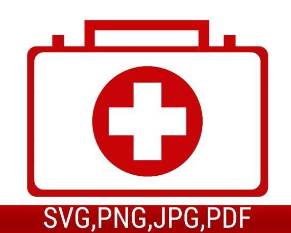 First Aid Box Svg Cut Files, Emergency Kit Medicine, First Aid Box File for  Printable Art, Digital Download Template 