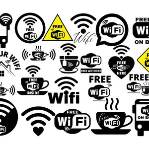 Wifi Symbol, Wifi SVG, wifi sign SVG, wi-fi signal logo, internet connection SVG, Wireless Svg, Internet Svg, Wifi Clipart, Wifi Sign Svg image 2