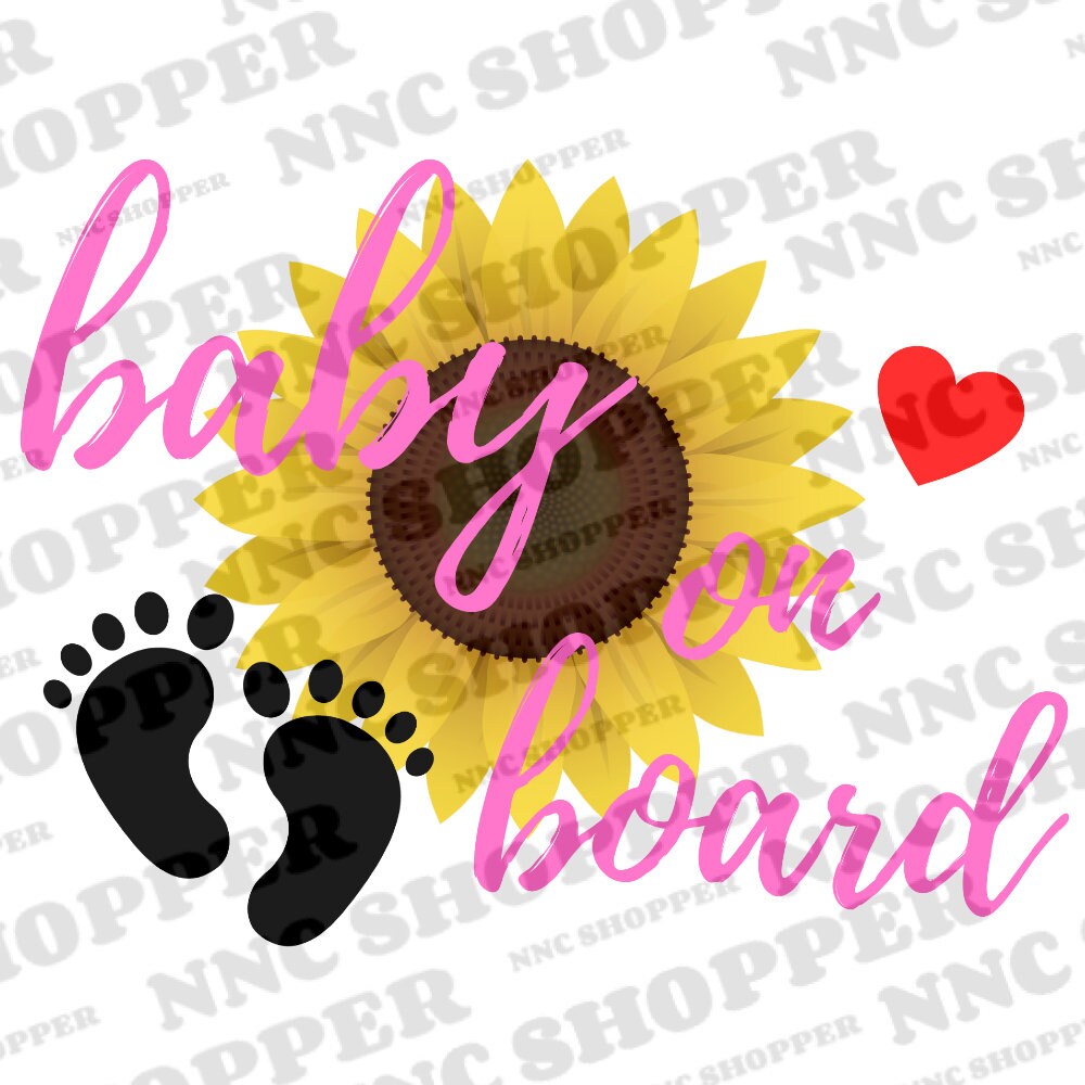 Baby On Board PNG Baby On Board Cricut Car Decal SVG | Etsy