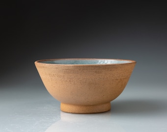 Toasty coloured stoneware bowl 13cm