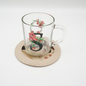 Tea and Coffee Saucer made by handmade vintage kilim ,