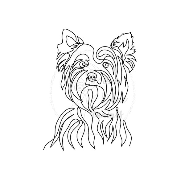 Yorkie Art - Etsy