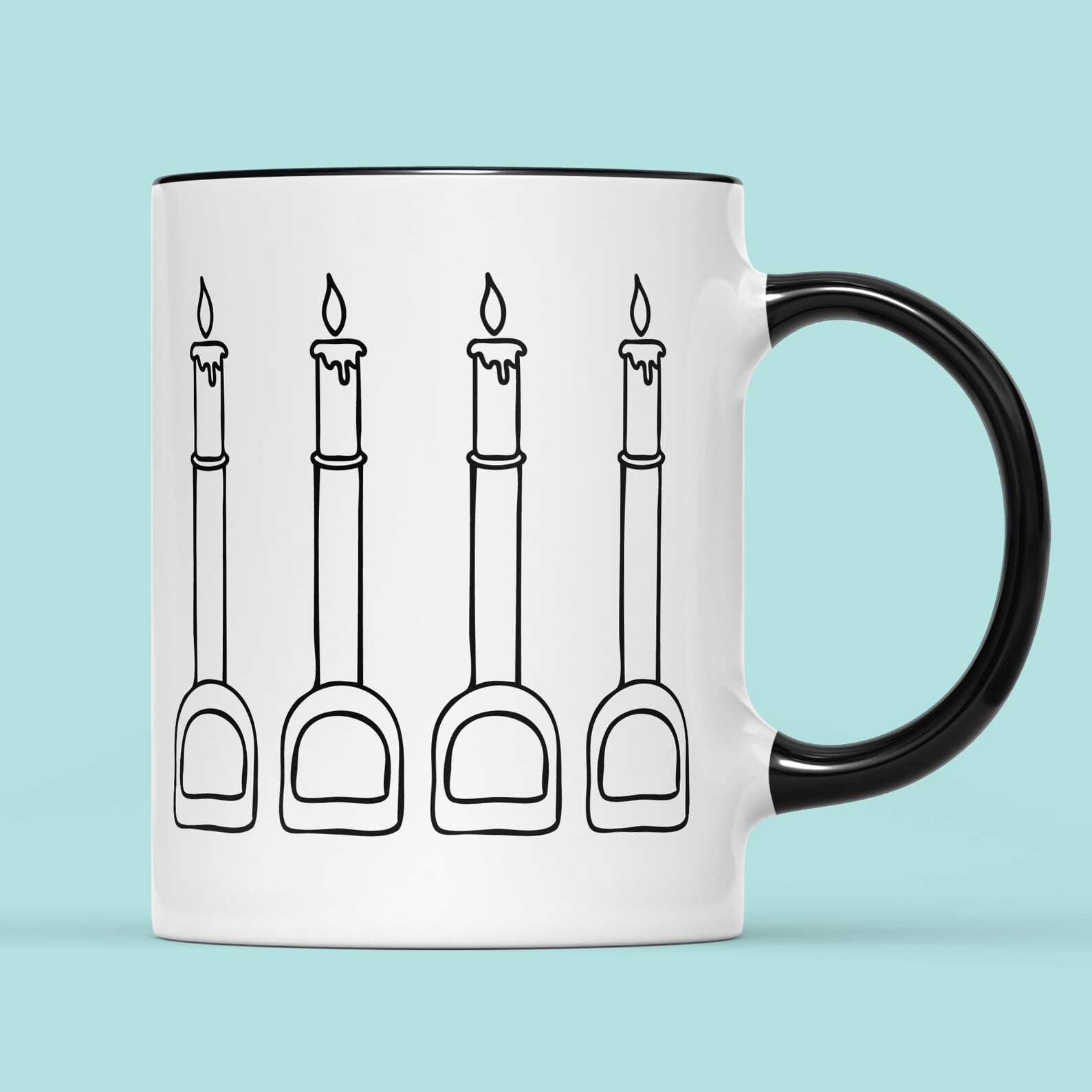 Novelty Mug fork Handlesfour Candles Funny Joke Ideas Etsy