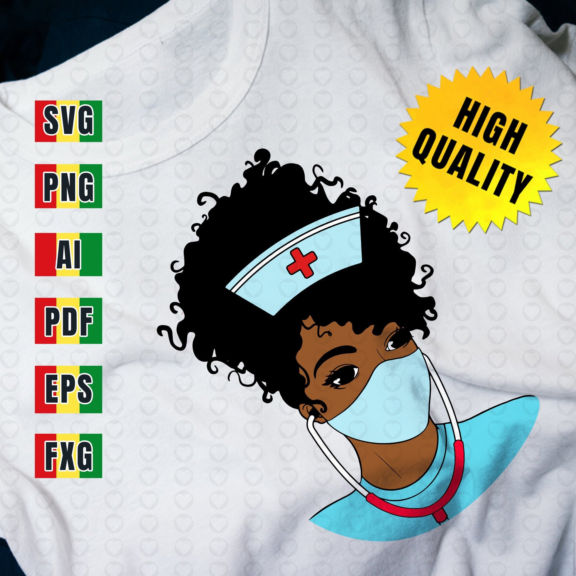 Black Nurse svg Black woman svg Full body svgSilhouette | Etsy
