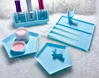 3D Printed Dip Nail Accessories Master Set