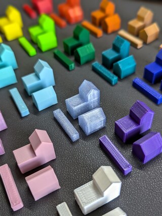 Porta Pezzi Per Catan - Accessorio Stampato In 3D Non Ufficiale Multicolore