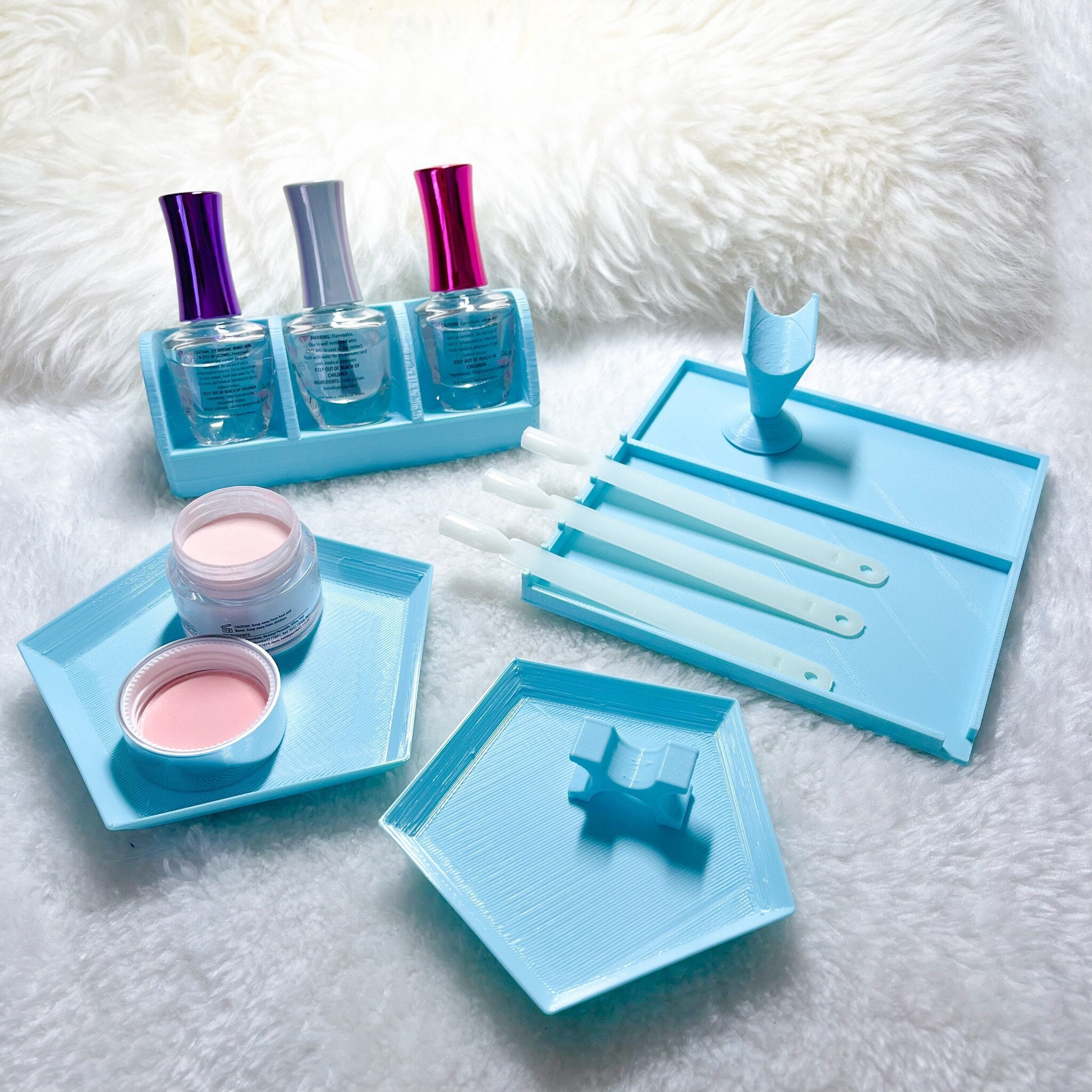 3D Printed Dip Nail Accessories Master Set