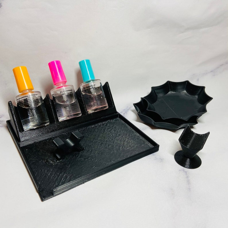 Pro Set Nail Liquid Holder Dip Powder Saver Tray Brush Etsy