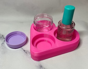 3D Printed Heart Nail Liquid Holder