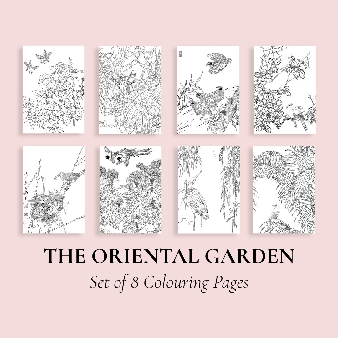 Oriental Printable Coloring Pages