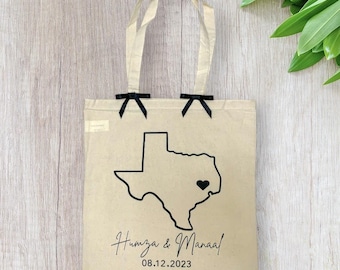 Personalized Canvas Tote Bag: Bridesmaid Wedding Welcome Gift