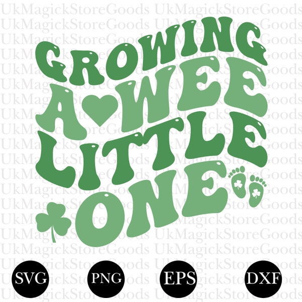 St Patricks Day Svg |Growing a Wee Little One Svg|Funny St Patricks | St Pattys Pregnancy Announcement Svg | St Pattys Svg Instant Download|