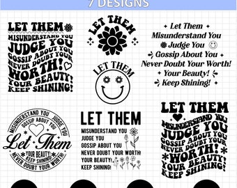 Let Them Digital Bundle | SVG and PNG Files | Crafting Cut Files | Instant Download | Cricut and Silhouette