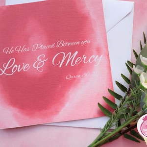 Islamische Hochzeitskarte - islamische Hochzeit Karte - Nikah Karte - muslimische Hochzeitskarte - islamische Geschenke - islamische Verlobungskarte